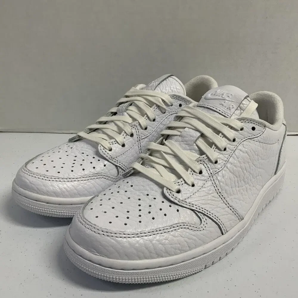 Air Jordan 1 Retro Swooshless Low Triple White 872782 100 Size 7.5 Men Size 9 WM